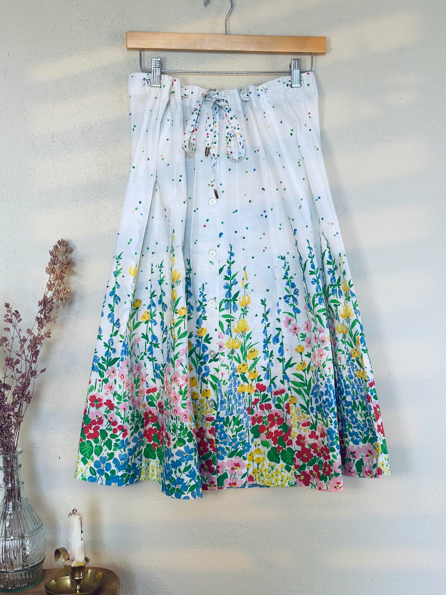 1980s Tumbleweeds Floral Skirt