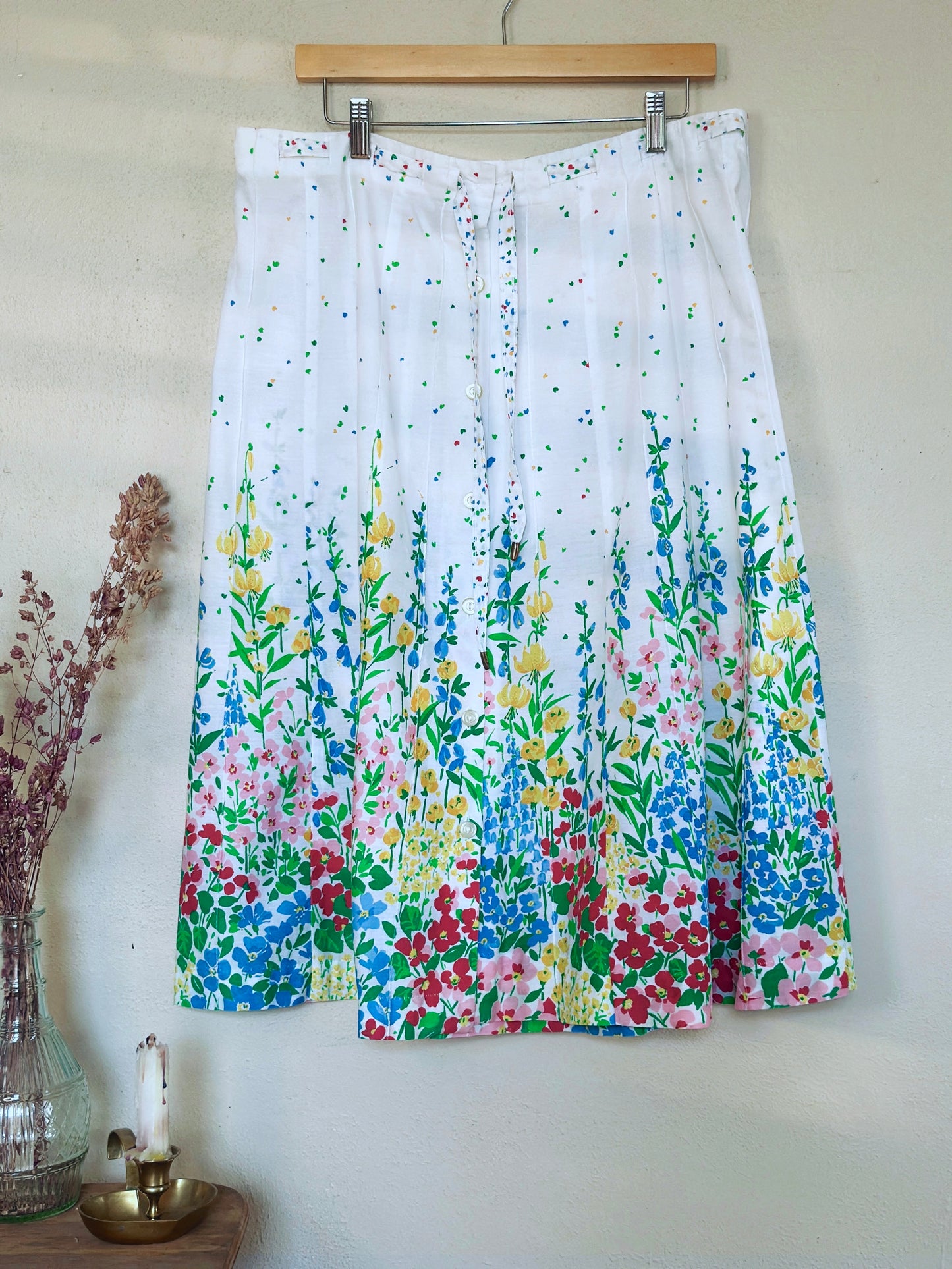 1980s Tumbleweeds Floral Skirt