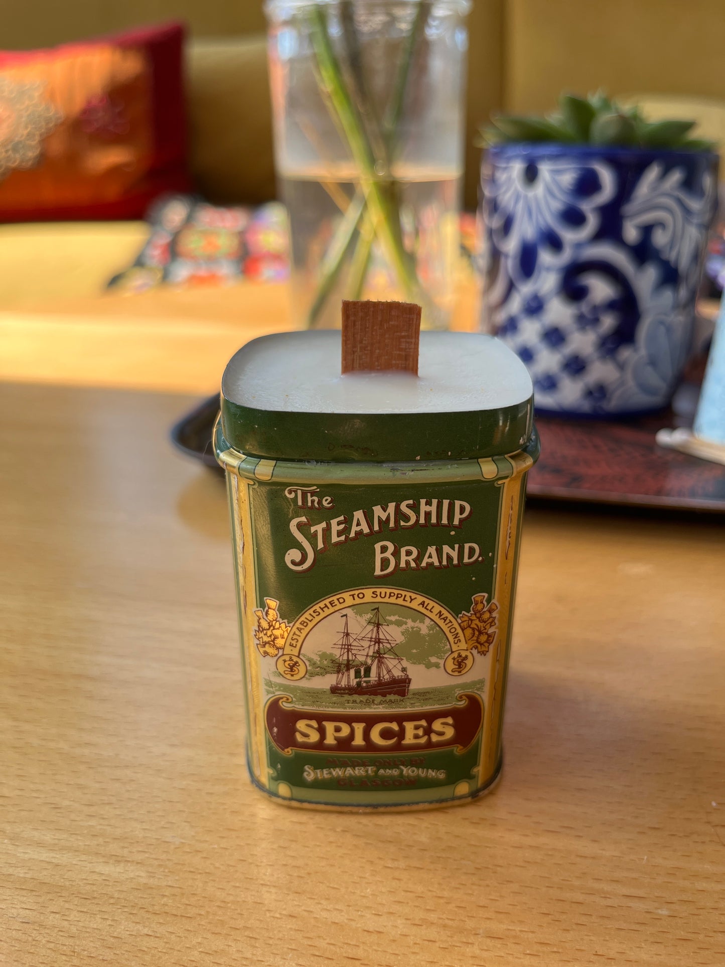 Warm Vanilla Spice - Vintage Spice Tin Candle
