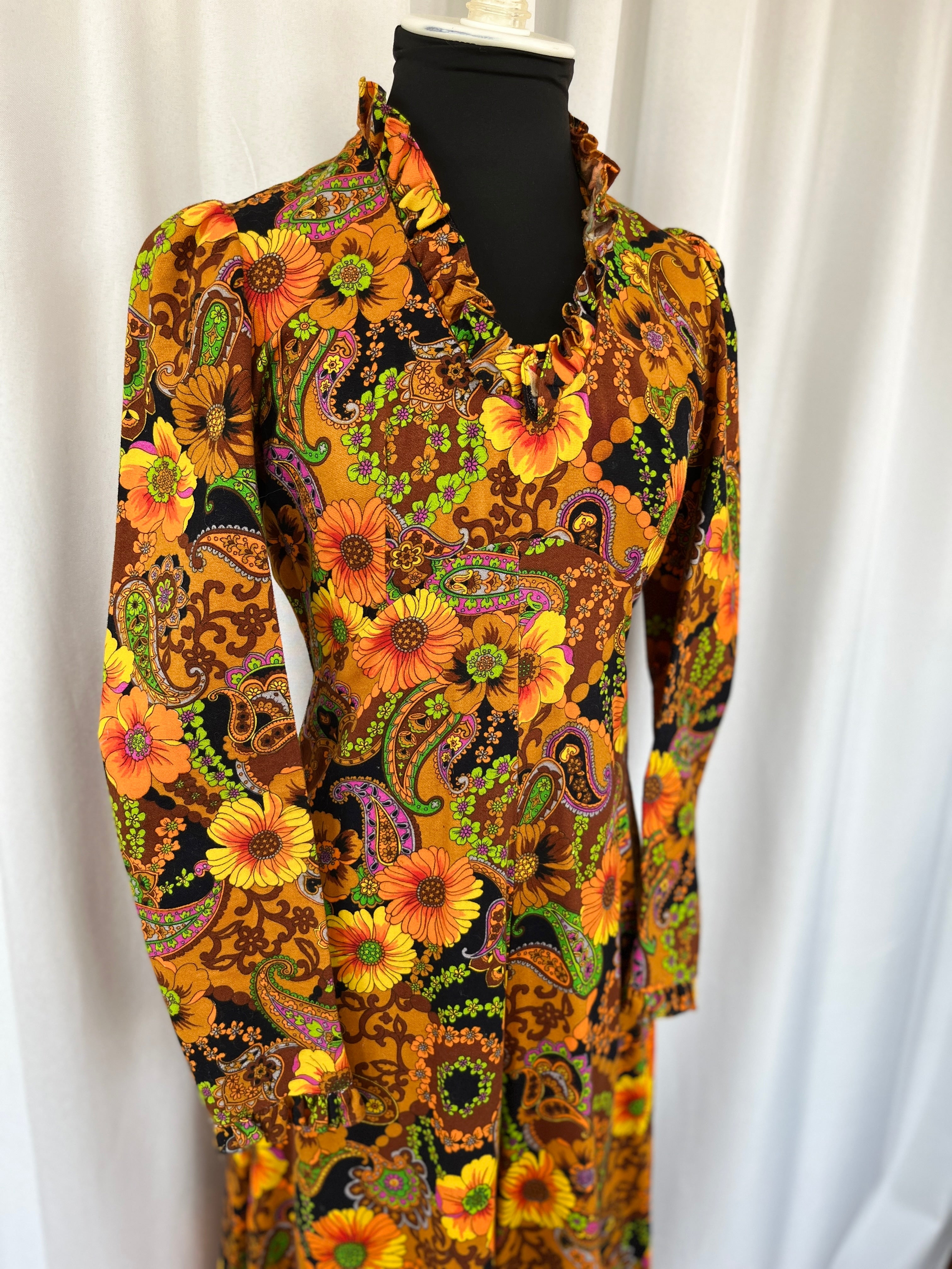 70s 2024 paisley dress